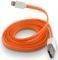 FOREVER USB CABLE FOR APPLE IPHONE 5 / 6 / 7 ORANGE SILICONE FLAT BOX
