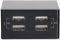 4SMARTS POWERPLUG QUAD UNIVERSAL USB CHARGER 4-PORT 4.8A BLACK