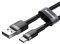 BASEUS CABLE CAFULE TYPE-C 2A 2M GREY BLACK
