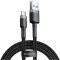 BASEUS CABLE CAFULE TYPE-C 3A 0.5M GREY BLACK