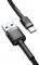 BASEUS CABLE CAFULE TYPE-C 3A 1M GREY BLACK