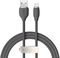 BASEUS JELLY LIQUID SILICA GEL FAST CHARGING DATA CABLE USB TO LIGHTNING 2.4A 1.2M BLACK