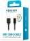 FOREVER CABLE USB - USB-C 1,0 M 3A BLACK