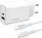 4SMARTS WALL CHARGER VOLTPLUG 45W GAN USB-C TO USB-C CABLE 1.8M WHITE