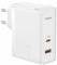 BASEUS WALL CHARGER GAN5 PRO TYPE-C + USB 100W + 1M CABLE WHITE
