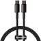 BASEUS TUNGSTEN GOLD FAST CHARGING DATA CABLE TYPE-C TO TYPE-C 100W 1M BLACK BASEUS TUNGSTEN GOLD FAST CHARGING DATA CABLE TYPE-C TO TYPE-C 100W 1M BLACK