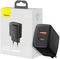 BASEUS COMPACT 2 PORT QUICK CHARGER USB + TYP...