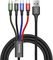 BASEUS FAST 4-IN-1 CABLE LIGHTNING + 2X TYPE-...