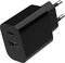 GEMBIRD 2-PORT 20 W USB FAST CHARGER BLACK