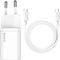 BASEUS SUPER-SI QUICK CHARGER 1C 25W SET + MINI CABLE TYPE-C TO TYPE-C 3A 1M WHITE BASEUS SUPER-SI QUICK CHARGER 1C 25W SET + MINI CABLE TYPE-C TO TYPE-C 3A 1M WHITE