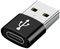 CABLEXPERT USB AM TO TYPE-C FEMALE ADAPTER BL...
