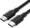 CHARGING CABLE UGREEN US286 TYPE-C/TYPE-C BLA...