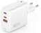 4SMARTS CHARGER GAN FLEX 65W 2 PORTS USB-C + USB-A WHITE