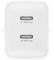 4SMARTS TRAVEL WALL CHARGER PDPLUG DUAL 45W GAN 2X USB TYPE-C PORTS WHITE