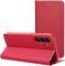 LUNA BOOK CARBON FOR SAMSUNG S25 RED