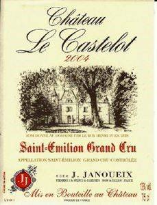  CHATEAU LE CASTELOT ST. EMILLION GRAND CRU 2004  750 ML