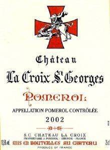  CHATEAU LA CROIX - ST. GEORGES POMEROL 1997  750 ML