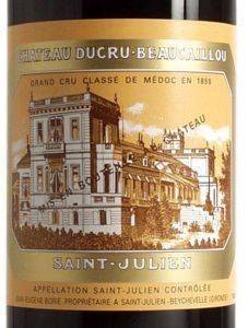  CHATEAU DUCRU BEAUCAILLOU 2EME GRAND CRU CLASSE 1999  750 ML