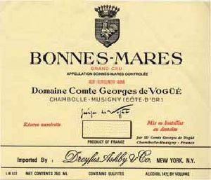 ����� BONNES-MARES GRAND CRU 2000 ������ 750 ML