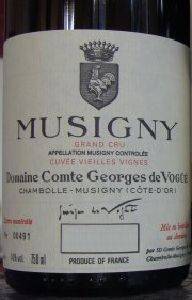 ΚΡΑΣΙ MUSIGNY VIEILLES-VIGNES GRAND CRU 2005 ΕΡΥΘΡΟ 750 ML ΚΡΑΣΙ MUSIGNY VIEILLES-VIGNES GRAND CRU 2005 ΕΡΥΘΡΟ 750 ML