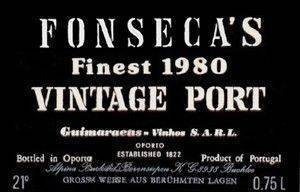 PORT FONSECA VINTAGE (MAGNUM) 1980 1500 ML