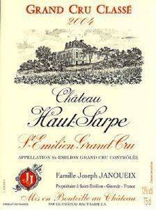 ΚΡΑΣΙ CHATEAU DE HAUT-SARPE ST. EMILLION GRAND CRU 2005 ΕΡΥΘΡΟ 1500 ML ΚΡΑΣΙ CHATEAU DE HAUT-SARPE ST. EMILLION GRAND CRU 2005 ΕΡΥΘΡΟ 1500 ML
