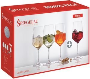 ΣΕΤ 4 ΚΡΥΣΤΑΛΛΙΝΩΝ ΠΟΤΗΡΙΩΝ APERITIVO SPIEGELAU SUMMER DRINKS 225 MM - 630 ML ΣΕΤ 4 ΚΡΥΣΤΑΛΛΙΝΩΝ ΠΟΤΗΡΙΩΝ APERITIVO SPIEGELAU SUMMER DRINKS 225 MM - 630 ML