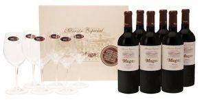  6  MUGA SELECCION ESPECIAL RIOJA RESERVA 2010  750ML + 6  RIEDEL