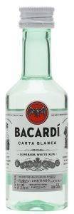 RUM BACARDI CARTA BLANCA (PET) 50 ML