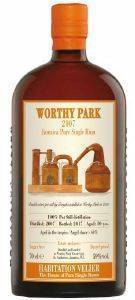 RUM HABITATION VELIER WORTHY PARK 2007 700 ML