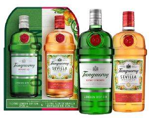 GIN TANQUERAY 1000ML & TANQUERAY FLOR DE SEVILLA 1000ML GIFT BOX