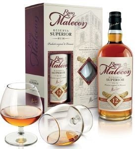 RUM MALECON RESERVA SUPERIOR 12  GIFT PACK    700ML