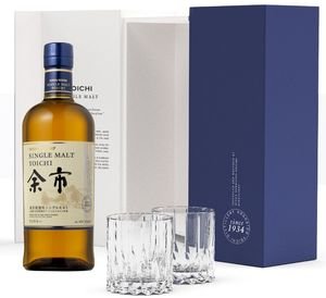 NIKKA ΟΥΙΣΚΙ NIKKA YOICHI SINGLE MALT 700 ML GIFT BOX + 2 RIEDEL GLASSES