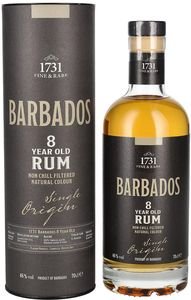 RUM 1731 BARBADOS 8 YEAR OLD 700 ML