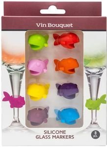   VIN BOUQUET FIA 014 SILICON GLASS MARKERS  (8 )