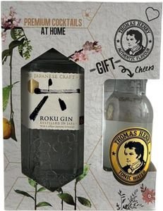 GIN ROKU SUNTORY JAPANESE CRAFT 700ML + THOMAS HENRY TONIC WATER ΣΕ ΚΟΥΤΙ VAP GIN ROKU SUNTORY JAPANESE CRAFT 700ML + THOMAS HENRY TONIC WATER ΣΕ ΚΟΥΤΙ VAP