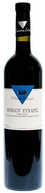 ΚΡΑΣΙ MERLOT ΚΤΗΜΑ ΕΥΧΑΡΙΣ ΕΡΥΘΡΟ 750ML