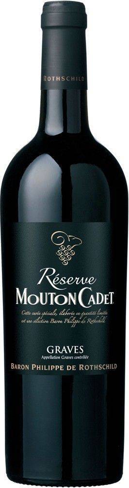 ΚΡΑΣΙ MOUTON CADET RESERVE GRAVES BARON PHILIPPE DE ROTHSCHILD 2017 ΕΡΥΘΡΟ 750ML