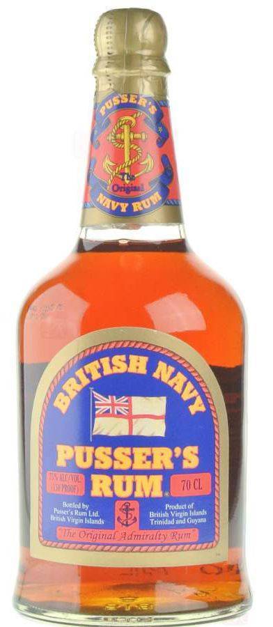 PUSSERS RUM PUSSER&#039;S OVERPROOF 75% (BLUE LABEL) 700 ML