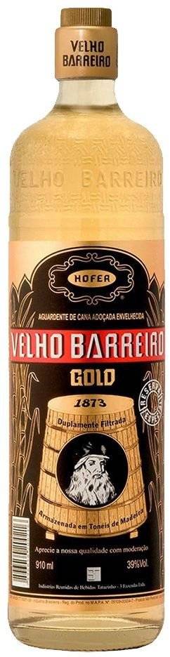 CACHACA VELHO BAREIRO GOLD 910 ML