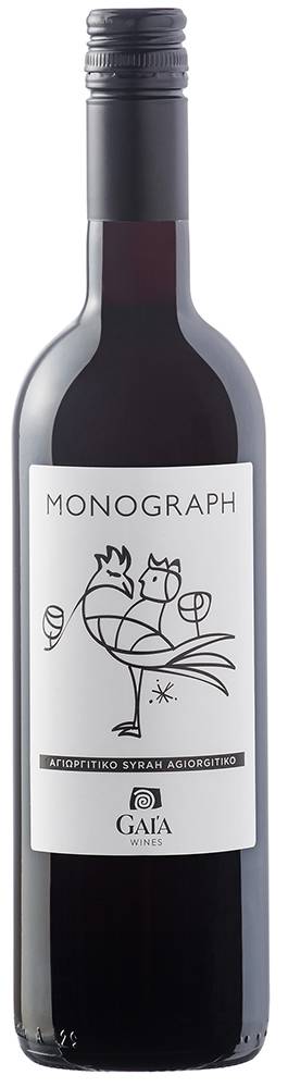 ΓΑΙΑ ΟΙΝΟΠΟΙΗΤΙΚΗ ΚΡΑΣΙ MONOGRAPH ΑΓΙΩΡΓΙΤΙΚΟ SYRAH ΓΑΙΑ ΟΙΝΟΠΟΙΗΤΙΚΗ 2023 ΕΡΥΘΡΟ 750ML