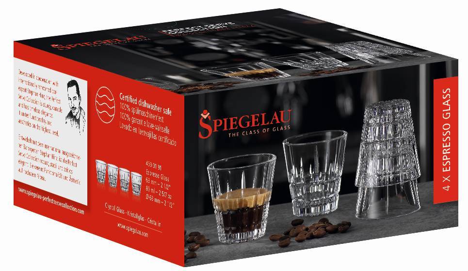 SPIEGELAU ΣΕΤ ΚΡΥΣΤΑΛΛΙΝΑ ΠΟΤΗΡΙΑ ESPRESSO SHOT SPIEGELAU 63MM 80ML ΣΕΙΡΑ PERFECT SERVE 4ΤΜΧ