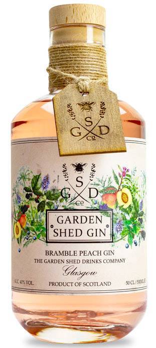 THE GARDEN SHED GIN THE GARDEN SHED BRAMBLE PEACH 500ML