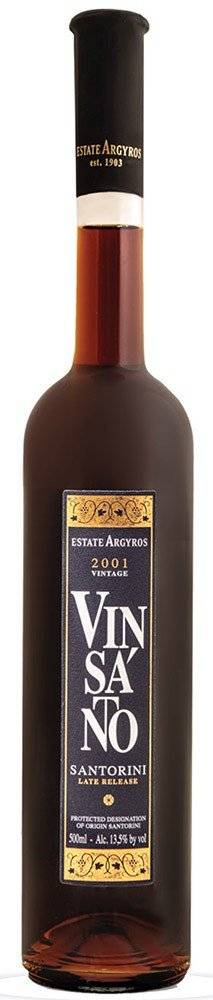 ΚΡΑΣΙ VINSANTO LATE RELEASE ΚΤΗΜΑ ΑΡΓΥΡΟΥ 2004 ΛΕΥΚΟ 500ML
