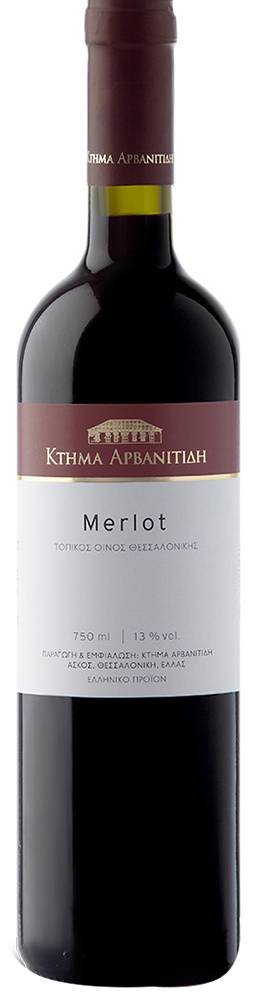 ΚΡΑΣΙ MERLOT ΚΤΗΜΑ ΑΡΒΑΝΙΤΙΔΗ 2019 ΕΡΥΘΡΟ 750ML