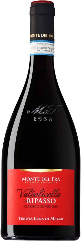 ΚΡΑΣΙ VALPOLICELLA RIPASSO SUPERIORE CLASSICO DOC MONTE DEL FRA 2020 ΕΡΥΘΡΟ 750ML