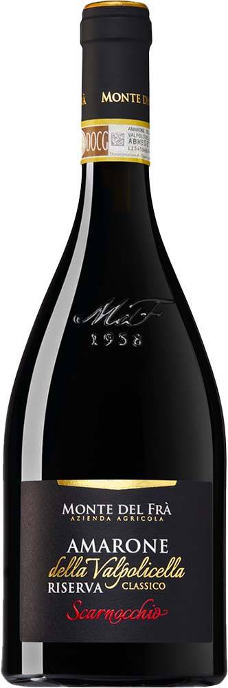 ΚΡΑΣΙ AMARONE DELLA VALPOLICELLA CLASSICO RISERVA DOCG SCARNOCCHIO MONTE DEL FRA 2016 ΕΡΥΘΡΟ 750ML