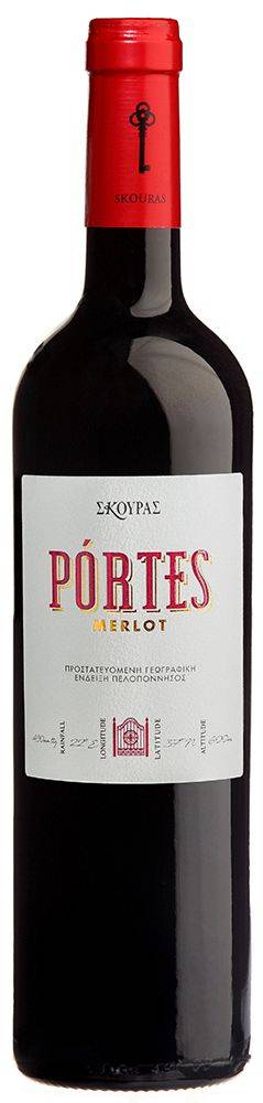 ΚΤΗΜΑ ΣΚΟΥΡΑΣ ΚΡΑΣΙ PORTES MERLOT ΚΤΗΜΑ ΣΚΟΥΡΑΣ 2023 ΕΡΥΘΡΟ 750ML