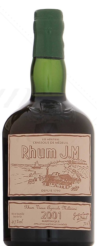 RHUM J.M RUM J.M MILLESIME 2001 700ML