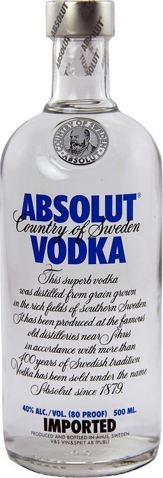 ABSOLUT ΒΟΤΚΑ ABSOLUT BLUE 500 ML